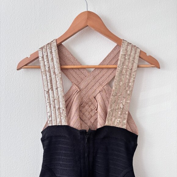 Herve Leger Amalli Sequined Bandage Dress - Picture 8 of 9
